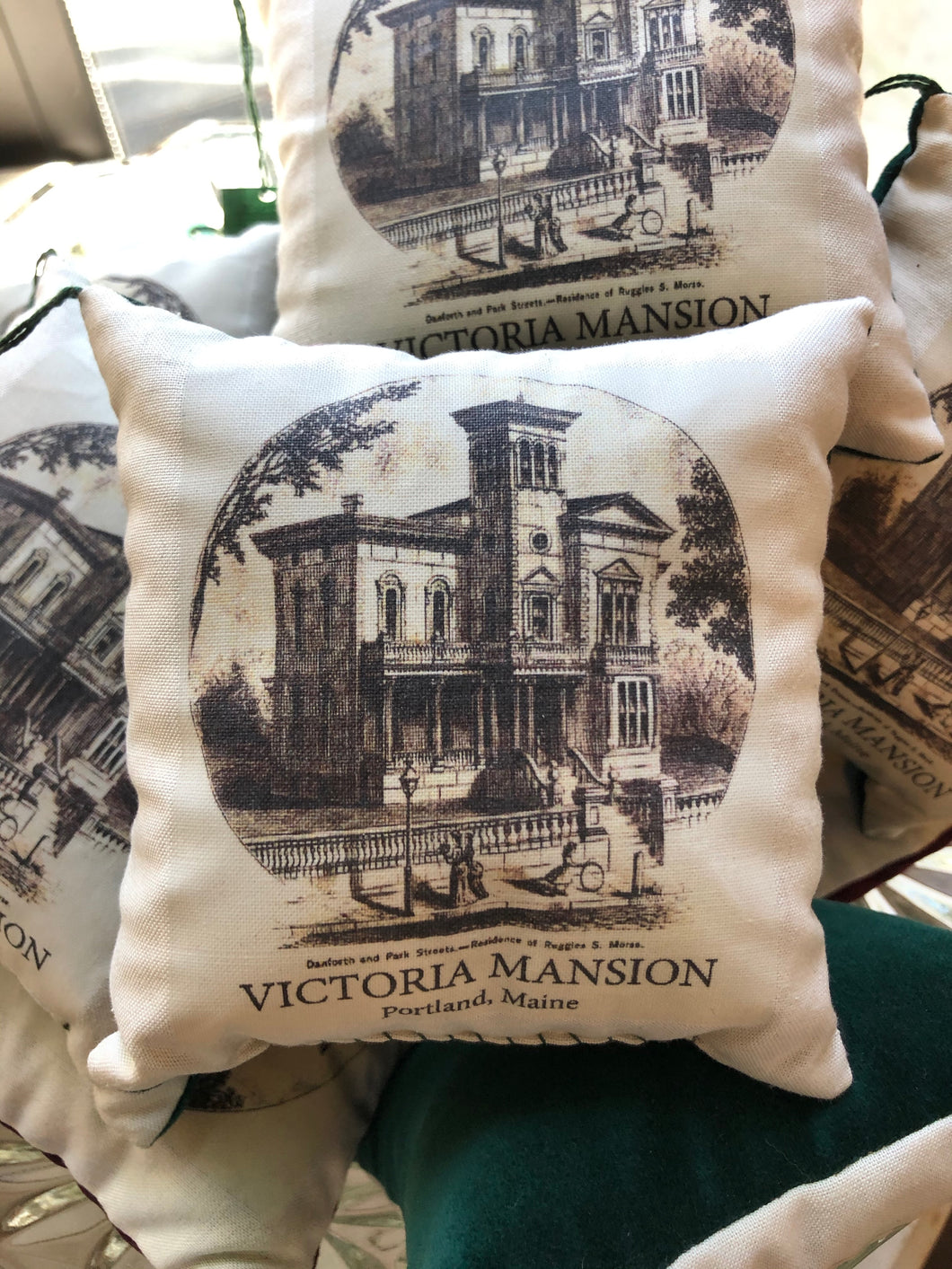 Victoria Mansion Balsam Pillow